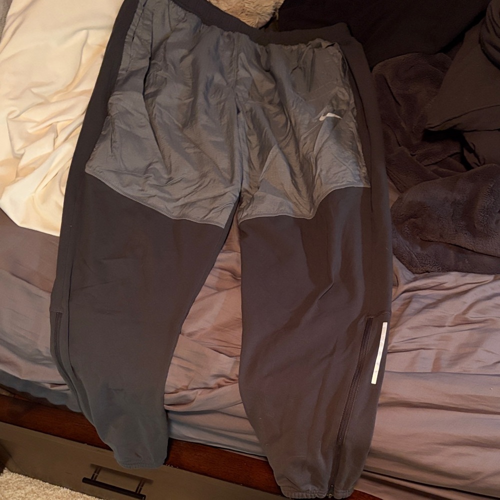 Nike Black and Gray Sweatpants
